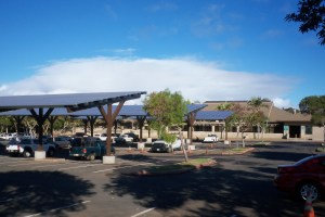 Community center solar panels