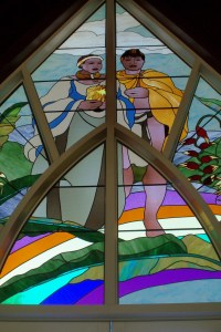 Stained Glass Couple-East