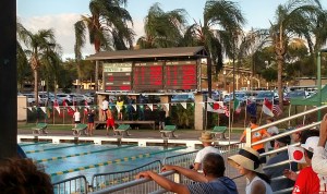 Proudly, Reece is awarded third place. Also, it was his personal best time.